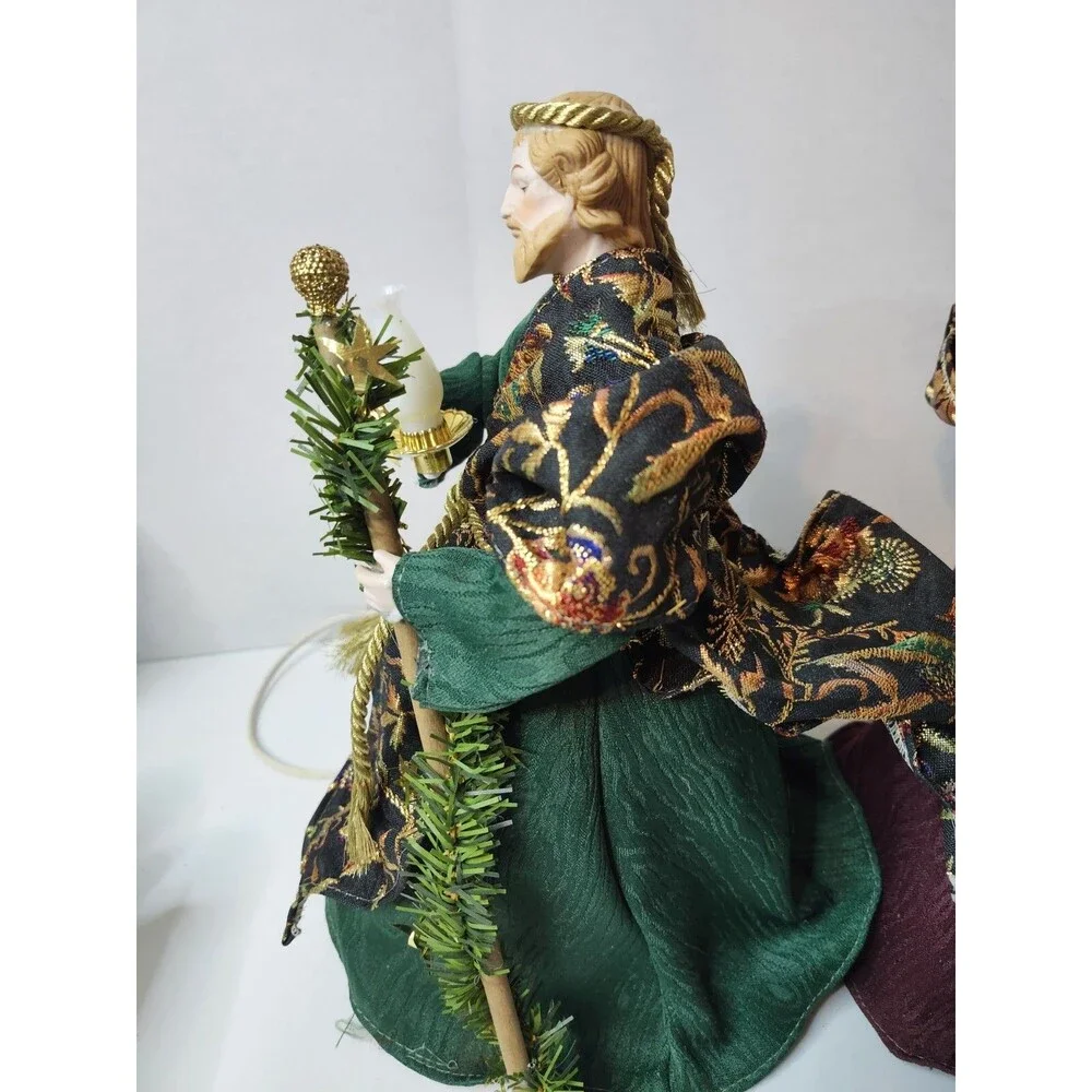 Vintage Rare Telco Motion-ettes Animated Nativity Joseph, Mary & Baby Jesus
